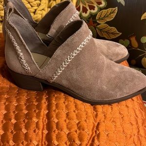 Sole Society suede slip on booties. Barely worn..EUC!! Size 8.5
